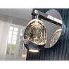 APLIQUE PARED LED CROMO CRISTAL GOTA