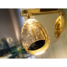 APLIQUE PARED LED DORADO CRISTAL GOTA CHAMPÁN