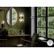 APLIQUE PARED DOS LUCES LED ORO CRISTAL