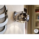APLIQUE PARED LED CROMO ESPEJO CRISTAL