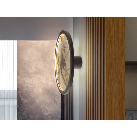 APLIQUE DE PARED O PLAFÓN DE TECHO PIZARRA NEGRO CCT