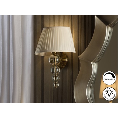 APLIQUE PARED DIMABLE CHAMPÁN LATON