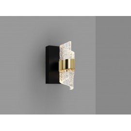 APLIQUE DE PARED LED NEGRO ORO