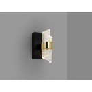 APLIQUE DE PARED LED NEGRO ORO