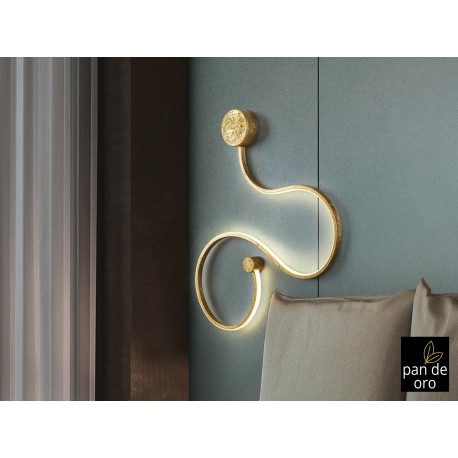 APLIQUE DE PARED LED PAN DE ORO
