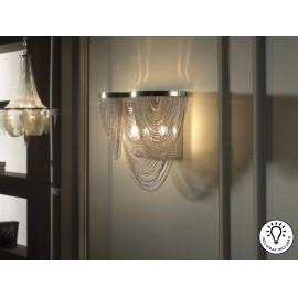 APLIQUE DE PARED LED CRISTAL DOS LUCES