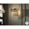 APLIQUE DE PARED LED CRISTAL DOS LUCES