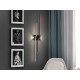 APLIQUE DE PARED LED NEGRO DOS BRAZOS