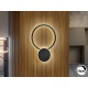 APLIQUE DE PARED LED DIMABLE ALUMINIO NEGRO