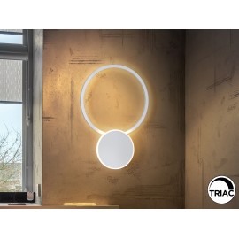 APLIQUE DE PARED LED DIMABLE ALUMINIO BLANCO