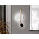 APLIQUE DE PARED LED NEGRO BLANCO ORO