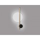 APLIQUE DE PARED LED NEGRO BLANCO ORO