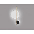 APLIQUE DE PARED LED NEGRO BLANCO ORO