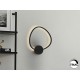 APLIQUE DE PARED LED DIMABLE ALUMINIO NEGRO OVALADO
