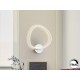 APLIQUE DE PARED LED DIMABLE ALUMINIO BLANCO OVALADO