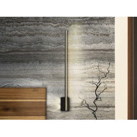 APLIQUE DE PARED LED NEGRO DOS FOCOS