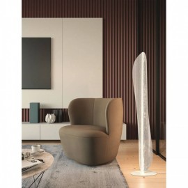 LÁMPARA DE PIE LED DIMABLE BLANCO TRANSPARENTE