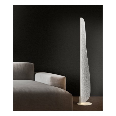 LÁMPARA DE PIE LED DIMABLE BLANCO TRANSPARENTE PEQUEÑO