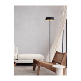LÁMPARA DE PIE LED DIMABLE NEGRO