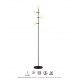 LÁMPARA DE PIE 4 LUCES LED BOLAS NEGRO