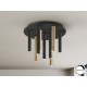PLAFÓN DE TECHO LED DIMABLE NEGRO ORO