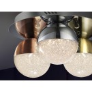 PLAFÓN DE TECHO LED DIMABLE CROMO, COBRE, LATÓN