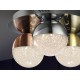 PLAFÓN DE TECHO LED DIMABLE  CON MANDO CROMO, COBRE, LATÓN