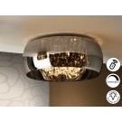 PLAFÓN DE TECHO LED DIMABLE CRISTAL ESPEJADO 50CM