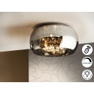 PLAFÓN DE TECHO LED DIMABLE CRISTAL ESPEJADO 40CM