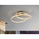 PLAFON DE TECHO LED ORO MATE Y BRILLO