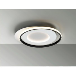 PLAFON DE TECHO LED NEGRO BLANCO