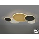 PLAFON DE TECHO O APLIQUE DE PARED LED DIMABLE ORO NEGRO BLANCO