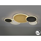 PLAFON DE TECHO O APLIQUE DE PARED LED DIMABLE ORO NEGRO BLANCO