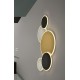 PLAFON DE TECHO O APLIQUE DE PARED LED DIMABLE ORO NEGRO BLANCO
