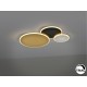 PLAFON DE TECHO O APLIQUE DE PARED LED DIMABLE ORO NEGRO BLANCO