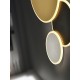 PLAFON DE TECHO O APLIQUE DE PARED LED DIMABLE ORO NEGRO BLANCO