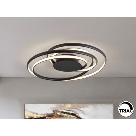 PLAFON DE TECHO LED DIMABLE NEGRO