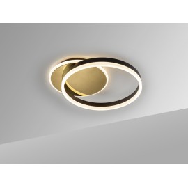 PLAFON DE TECHO LED ORO BLANCO NEGRO