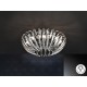 PLAFON DE TECHO 9 LUCES CROMO CRISTAL TRANSPARENTE