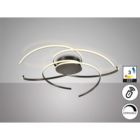 PLAFON DE TECHO  LED MANDO DIMABLE 100CM
