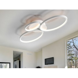 PLAFON DE TECHO  LED BLANCO OVALOS