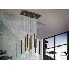 LÁMPARA DE TECHO LED DIMABLE NEGRO ORO 11 L