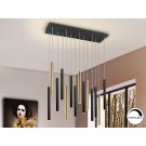 LÁMPARA DE TECHO LED DIMABLE ORO NEGRO 14 L