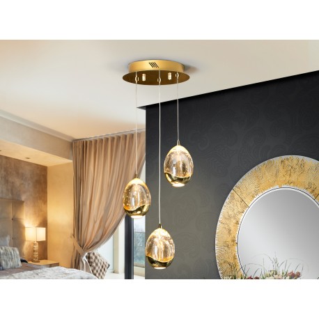 LAMPARA 3L LED DIMABLE ORO