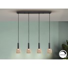 LAMPARA 4L LED DIMABLE NEGRO ORO