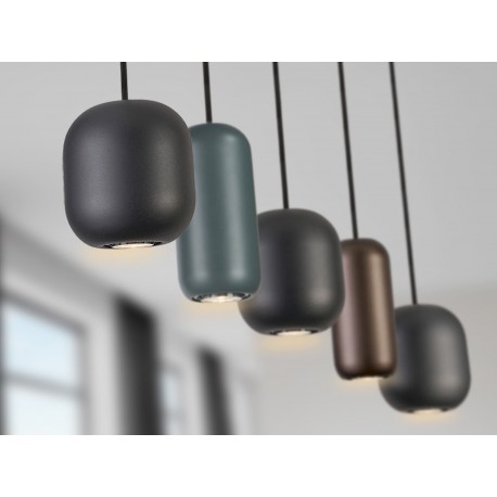 LÁMPARA NEGRO COLORES 5 LUCES