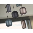 LÁMPARA NEGRO COLORES 6 LUCES