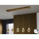 LAMPARA LED DIMABLE DORADO 5 LUCES