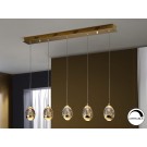 LAMPARA LED DIMABLE DORADO 5 LUCES