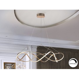 LAMPARA LED DIMABLE ORO ROSA